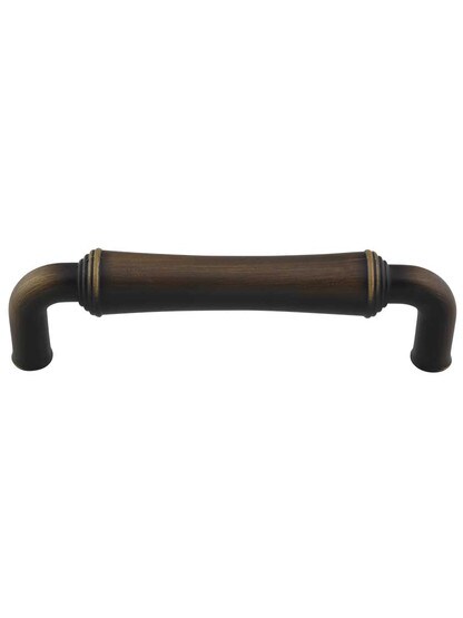 Bremen 2 Cabinet Pull - 3 3/4 inch Center-to-Center in Antique Brushed Satin Brass.